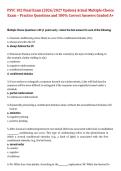 PSYC 102 &ndash; Final Exam&comma; 2026&sol;2027 &ndash; Actual Multiple-Choice Practice Questions with 100&percnt; Correct Answers