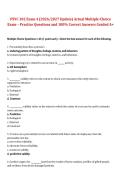 PSYC 102 &ndash; Exam 4&comma; 2026&sol;2027 &ndash; Actual Multiple-Choice Practice Questions with 100&percnt; Correct Answers