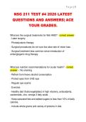 NSG 211 TEST &num;4 2026 LATEST  QUESTIONS AND ANSWERS&vert; ACE  YOUR GRADES&period; 