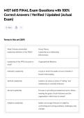 MGT 6615 FINAL Exam Questions with 100&percnt; Correct Answers &vert; Verified &vert; Updated &lpar;Actual Exam&rpar;