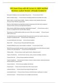 CPC Exam Prep with All Correct & 100&percnt; Verified Answers &vert;Latest Version &vert;Already Graded A&plus;