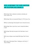 DELTA ACHIEVEMENT TEST PAPER QUESTIONS AND SOLUTIONS 2026 GRADED A&plus;
