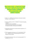 NICET Soils Level 1 EXAM STUDY GUIDE  2026&sol;2027 COMPLETE QUESTIONS WITH  VERIFIED CORRECT ANSWERS &vert;&vert;  100&percnt; GUARANTEED PASS  <NEWEST VERSION> 