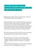 DMI PLUS AMA PRO CERTIFICATION CERTIFICATION EXAM PAPER 2026 QUESTIONS WITH SOLUTIONS GRADED A&plus;
