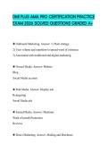 DMI PLUS AMA PRO CERTIFICATION PRACTICE EXAM 2026 SOLVED QUESTIONS GRADED A&plus;