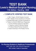 TEST BANK Lewis's Medical-Surgical Nursing 11th Edition &vert; Harding 2026 updated with NGN Questions and Answers A&plus;