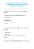 TEXAS PENAL CODE EXAM LATEST 2026 ACTUAL  EXAM QUESTIONS AND CORRECT DETAILED  ANSWERS &vert;ALREADY GRADED A&plus;