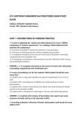 ATI CAPSTONE FUNDAMENTALS PROCTORED EXAM STUDY GUIDE Syllabus&colon; 2026&sol;2027 Updated Version Format&colon; 100&plus; Questions with Answer