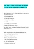 DSP YEAR 2 CHALLENGE FINAL PAPER 2026 QUESTIONS WITH ANSWERS GRADED A&plus;