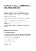 NUR 307 ALL QUIZZES COMPREHENSIVE TEST 2026 SOLVED QUESTIONS