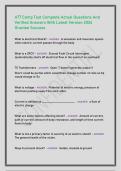 ATT Comp Test Complete Actual Questions And Verified Answers With Latest Version 2026 Grantee Success