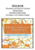 TEST BANK Philosophies and Theories for Advanced Nursing Practice 4th Edition by Butts & Rich All Chapters 1 to 26 Chapters Complete