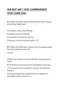 NUR 4837 UNIT 1 QUIZ COMPREHENSIVE STUDY GUIDE 2026
