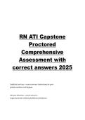 RN ATI Capstone Proctored Exam 2025&colon; Comprehensive Assessment Answers