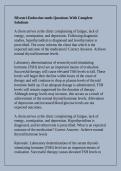 Silvestri-Endocrine meds Questions With Complete Solutions