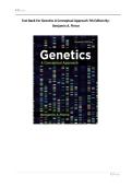 Test Bank For Genetics A Conceptual Approach&comma; 7th Edition by Benjamin A&period; Pierce 9781319216801 Chapter 1-26 All Chapters with Answers and Rationals &period;&period;pdf