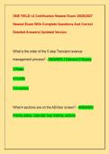 ONE YIELD v2 Certification Newest Exam &sol;2026&sol;2027  Newest Exam With Complete Questions And Correct  Detailed Answers&vert; Updated Version