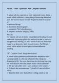 NUR417 Exam 3 Questions With Complete Solutions