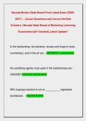 Nevada Barber State Board Final Latest Exam &lpar;2026 2027&rpar; &mdash; Actual Questions and Correct Verified  Answers &vert; Nevada State Board of Barbering Licensing  Examination&vert;&vert;A&plus; Graded&vert;&vert; Latest Update&excl;&excl; 
