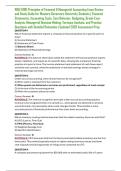WGU D196 Principles of Financial & Managerial Accounting Exam Review and Study Guide for Western Governors University Students &vert; Financial Statements&comma; Accounting Cycle&comma; Cost Behavior&comma; Budgeting&comma; Break-Even Analysis&comma; Managerial Decision-Making&comma; Variance An