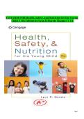 TEST BANK FOR Health&comma; Safety&comma; and Nutrition for the Young Child&comma; 11th Edition by Lynn R&period;Marotz Chapter 1-14