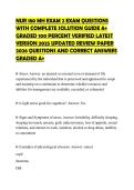 NUR 180 MH EXAM 2 EXAM QUESTIONS WITH COMPLETE SOLUTION GUIDE A&plus; GRADED 100 PERCENT VERIFIED LATEST VERSION 2025 UPDATED REVIEW PAPER 2026 QUESTIONS AND CORRECT ANSWERS GRADED A&plus;