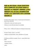 NUR 180 MH EXAM 2 EXAM QUESTIONS WITH COMPLETE SOLUTION GUIDE A&plus; GRADED 100 PERCENT VERIFIED LATEST VERSION 2025 ACTUAL EXAMINATION PAPER 2026 QUESTIONS WITH ANSWERS GRADED A&plus;