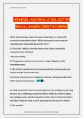 HESI Mental Health Nursing &ndash; RN V1&ndash;V3 &ndash; 2025&sol;2026 &ndash; Complete test bank with verified answers