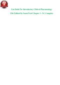 Test Bank for Introductory Clinical Pharmacology &lpar;12th Edition&rpar; by Susan Ford &ndash; Chapters 1&ndash;54 Complete Exam Material