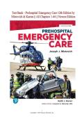 Test Bank For Prehospital Emergency Care&comma; 12th Edition by Joseph J&period; Mistovich&comma; Keith J Karren & Brent Q&period; Hafen Chapter 1-44 Isbn-9780138223861 &vert;&vert; Complete A&plus; Guide