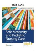 TEST BANK FOR Safe Maternity & Pediatric Nursing Care&comma; 2nd Edition by by Luanne Linnard-Palmer &vert;&vert; ALL CHAPTERS COVERED &vert;&vert; LATEST EDITION &vert;&vert; ISBN 978-0803697348 &vert;&vert;