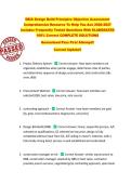 DBIA Design Build Principles Objective Assessment  Comprehensive Resource To Help You Ace 2026-2027  Includes Frequently Tested Questions With ELABORATED  100&percnt; Correct COMPLETE SOLUTIONS  Guaranteed Pass First Attempt&excl;&excl;  Current Update&excl;&excl;