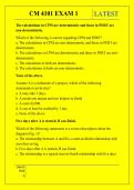 CM 4101 EXAM 1 QUESTIONS AND ANSWERS 2026