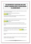 CEN RESPIRATORY &vert;QUESTIONS AND 100&percnt; CORRECT ANSWERS&vert;LATEST &excl;&excl;&excl;&excl;2026&vert;GRADED A&plus;&vert; &lpar;EXAM READY&rpar;