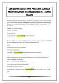 CEN QBANK&vert;QUESTIONS AND 100&percnt; CORRECT ANSWERS&vert;LATEST &excl;&excl;&excl;&excl;2026&vert;GRADED A&plus;&vert; &lpar;EXAM READY&rpar;