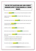 CEN PRE TEST&vert;QUESTIONS AND 100&percnt; CORRECT ANSWERS&vert;LATEST &excl;&excl;&excl;&excl;2026&vert;GRADED A&plus;&vert; &lpar;EXAM READY&rpar;
