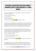 CEN EXAM 2&vert;QUESTIONS AND 100&percnt; CORRECT ANSWERS&vert;LATEST &excl;&excl;&excl;&excl;2026&vert;GRADED A&plus;&vert; &lpar;EXAM READY&rpar;