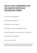 NUR 504 3P APEA COMPREHENSIVE EXAM 2026 COMPLETE QUESTIONS AND SOLUTIONS 100&percnt; CORRECT