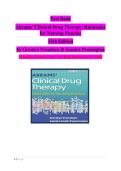 Test Bank Abrams' Clinical Drug Therapy&colon; Rationales for Nursing Practice 13th Edition by Geralyn Frandsen & Sandra Pennington Complete Chapter Guide 1-61 With Rationales&vert; A&plus; PASS