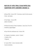NUR 504 3P APEA FINAL EXAM PAPER 2026 QUESTIONS WITH ANSWERS GRADED A&plus;