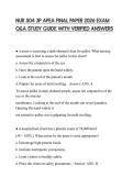 NUR 504 3P APEA FINAL PAPER 2026 EXAM Q&A STUDY GUIDE WITH VERIFIED ANSWERS
