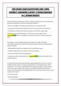 CEN EXAM 2026&vert;QUESTIONS AND 100&percnt; CORRECT ANSWERS&vert;LATEST &excl;&excl;&excl;&excl;2026&vert;GRADED A&plus;&vert; &lpar;EXAM READY&rpar;