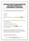 CEN PRACTICE EXAM FOR 2026&vert;QUESTIONS AND 100&percnt; CORRECT ANSWERS&vert;LATEST &excl;&excl;&excl;&excl;2026&vert;GRADED A&plus;&vert; &lpar;EXAM READY&rpar;