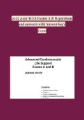 20252026 ACLS Exams A & B questions and answers with Answer Keys Exam