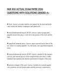 NUR 505 ACTUAL EXAM PAPER 2026 QUESTIONS WITH SOLUTIONS GRADED A&plus;