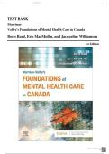 TEST BANK Morrison-Valfre&rsquo;s Foundations of Mental Health Care in Canada Boris Bard&comma; Eric MacMullin&comma; and Jacqueline Williamson 1st Edition &vert;&vert;ISBN&colon;9781771722339