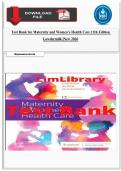 Test Bank for Maternity and Women&rsquo;s Health Care 12th Edition Lowdermilk &vert;New 2026