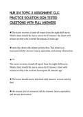 NUR 514 TOPIC 5 ASSIGNMENT CLC PRACTICE SOLUTION 2026 TESTED QUESTIONS WITH FULL ANSWERS