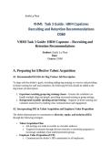 VHMI&colon;  Task 3 Guide&colon;  HRM Capstone&colon;  Recruiting and Retention Recommendations D360