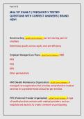 MHA 707 EXAM C &vert; FREQUENTLY TESTED  QUESTIONS WITH CORRECT ANSWERS &vert; BRAND  NEW&excl; 
